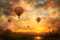Dreamscape Hot Air Balloons by Marisa Balletti-Lavoie