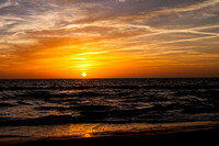 Sunset Beach and Ocean Photo Print by Marisa Balletti-Lavoie